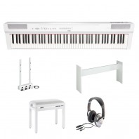 Yamaha P125 White Digital Piano Homepack Bundle